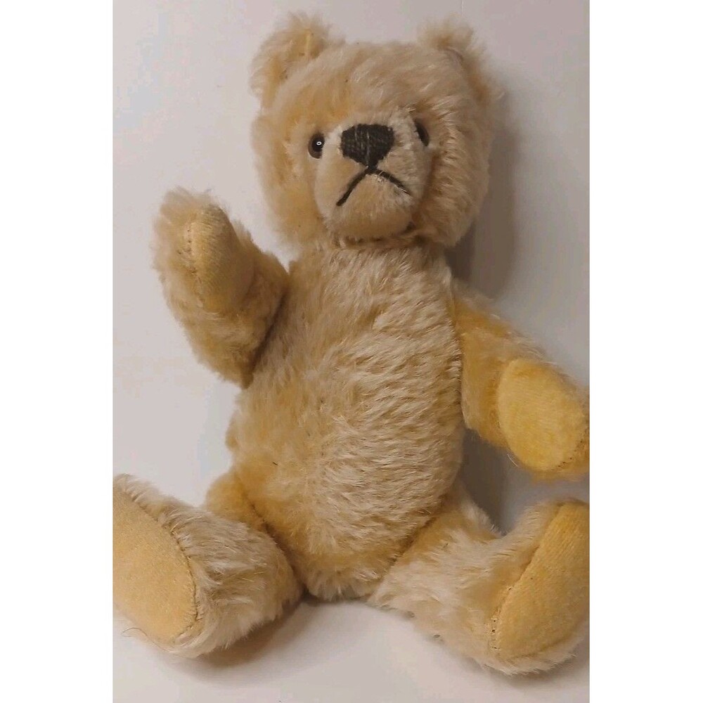 Vintage Teddy Bear 9" Fully Jointed Golden Brown Excellent